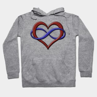 Polyamory Pride Infinity Heart Hoodie